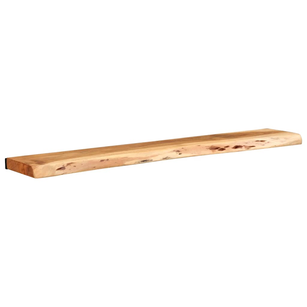 Étagères murales 2 pcs 100x20x3,5 cm bois massif d'acacia