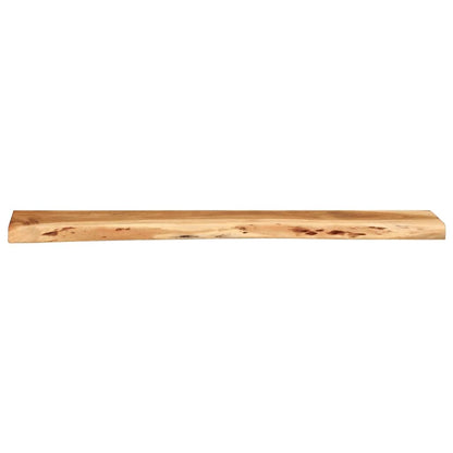 Étagères murales 2 pcs 100x20x3,5 cm bois massif d'acacia
