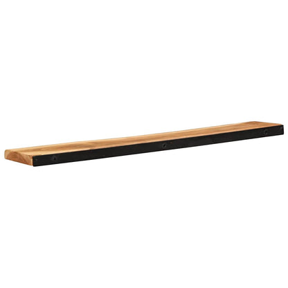 Étagères murales 2 pcs 100x20x3,5 cm bois massif d'acacia