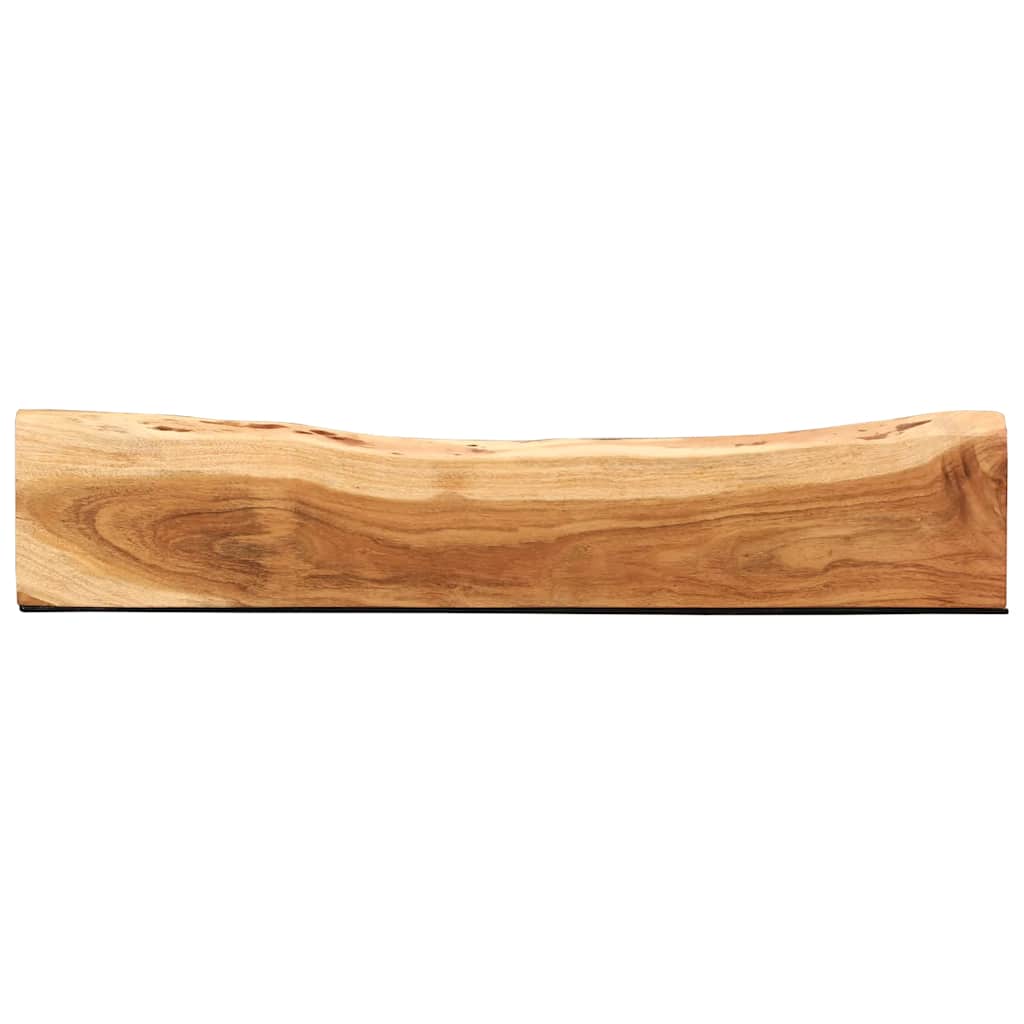 Étagères murales 2 pcs 100x20x3,5 cm bois massif d'acacia