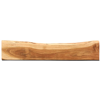 Étagères murales 2 pcs 100x20x3,5 cm bois massif d'acacia