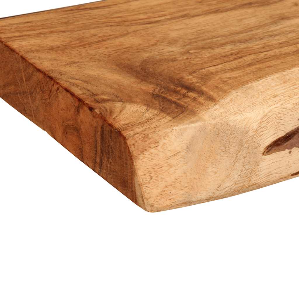 Étagères murales 2 pcs 100x20x3,5 cm bois massif d'acacia