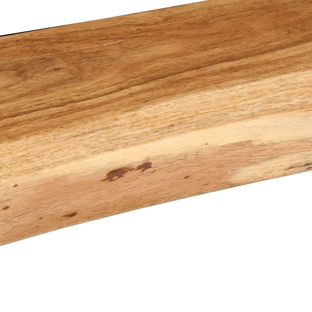 Étagères murales 2 pcs 100x20x3,5 cm bois massif d'acacia