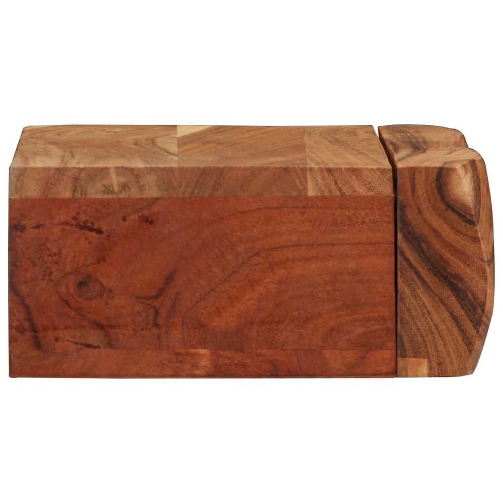 Étagères murales 2 pcs 30x17x8 cm bois massif d'acacia