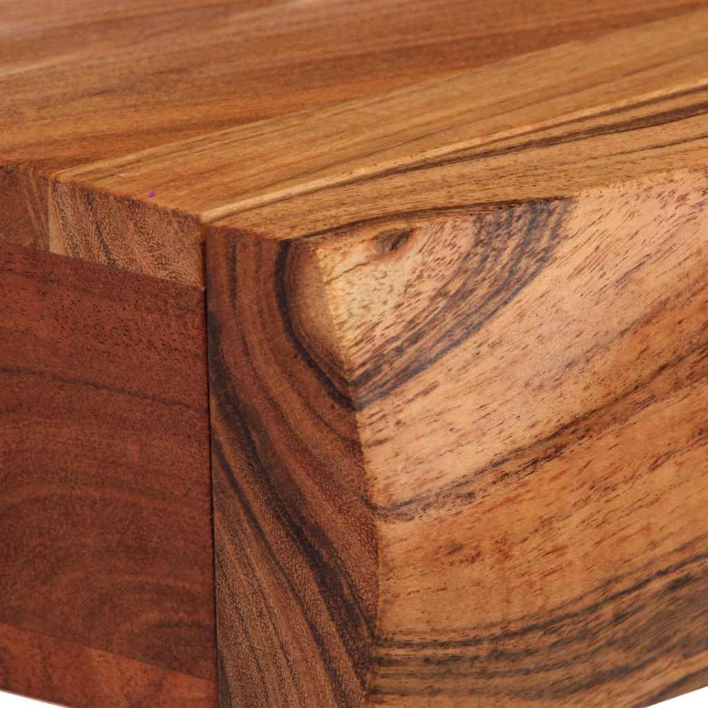 Étagères murales 2 pcs 30x17x8 cm bois massif d'acacia