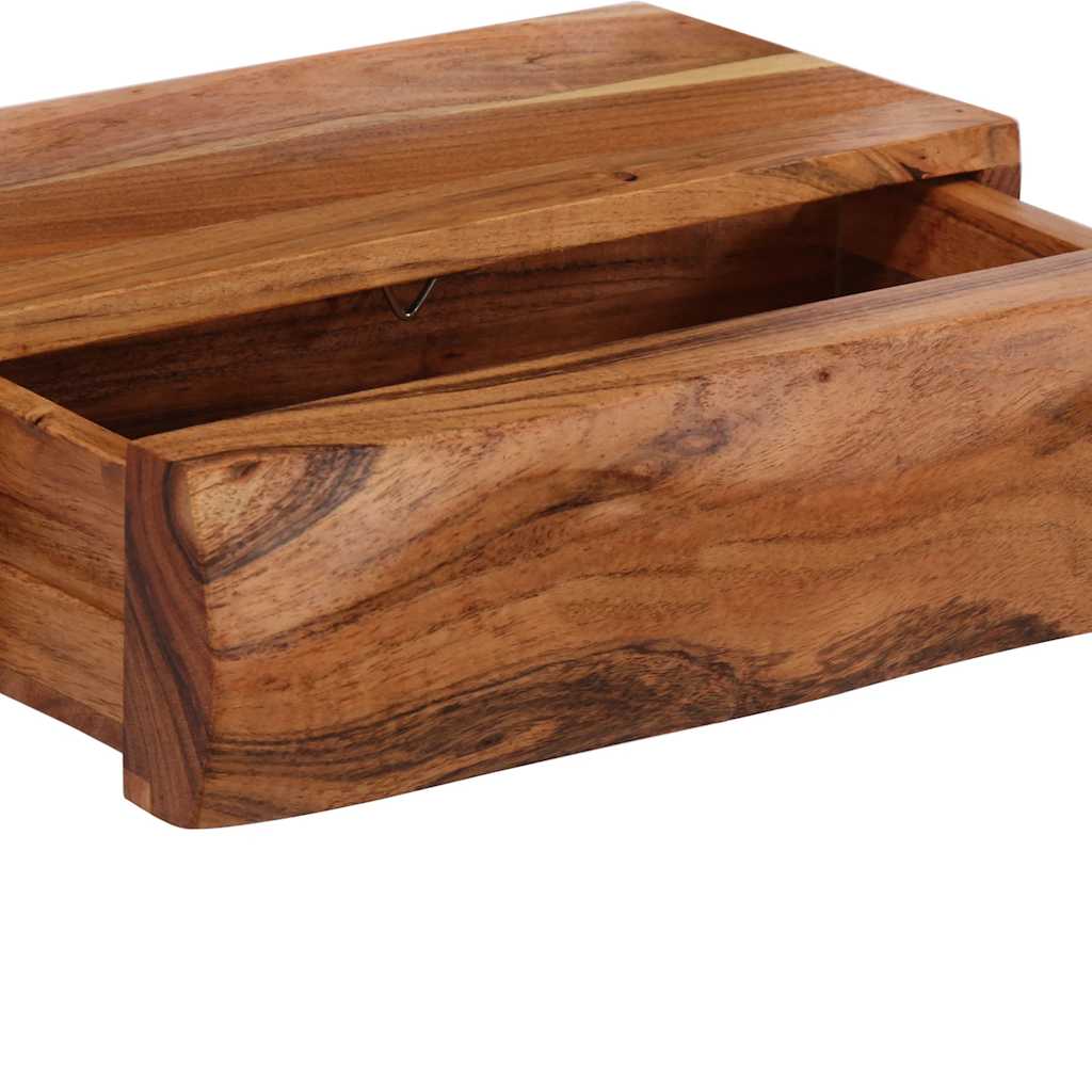 Étagères murales 2 pcs 30x17x8 cm bois massif d'acacia