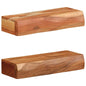 Étagères murales 2 pcs 40x17x8 cm bois massif d'acacia