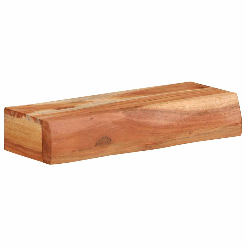 Étagères murales 2 pcs 40x17x8 cm bois massif d'acacia