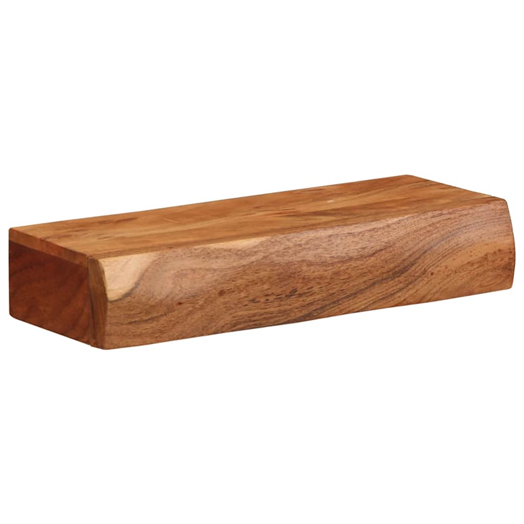 Étagères murales 2 pcs 40x17x8 cm bois massif d'acacia