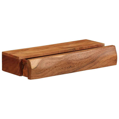 Étagères murales 2 pcs 40x17x8 cm bois massif d'acacia