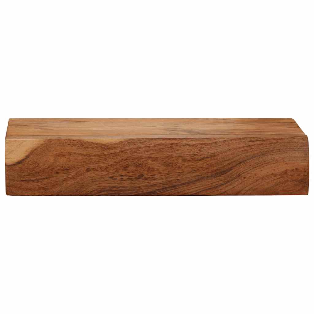 Étagères murales 2 pcs 40x17x8 cm bois massif d'acacia