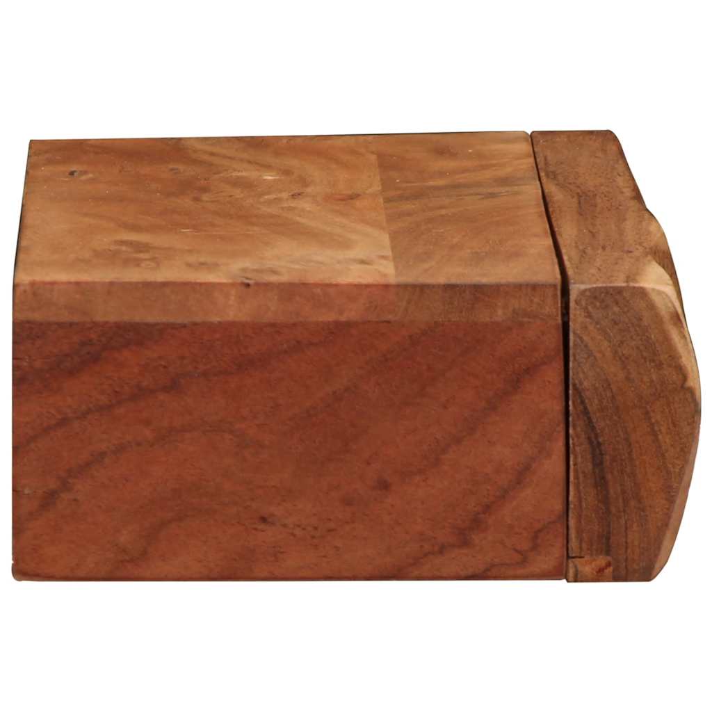 Étagères murales 2 pcs 40x17x8 cm bois massif d'acacia
