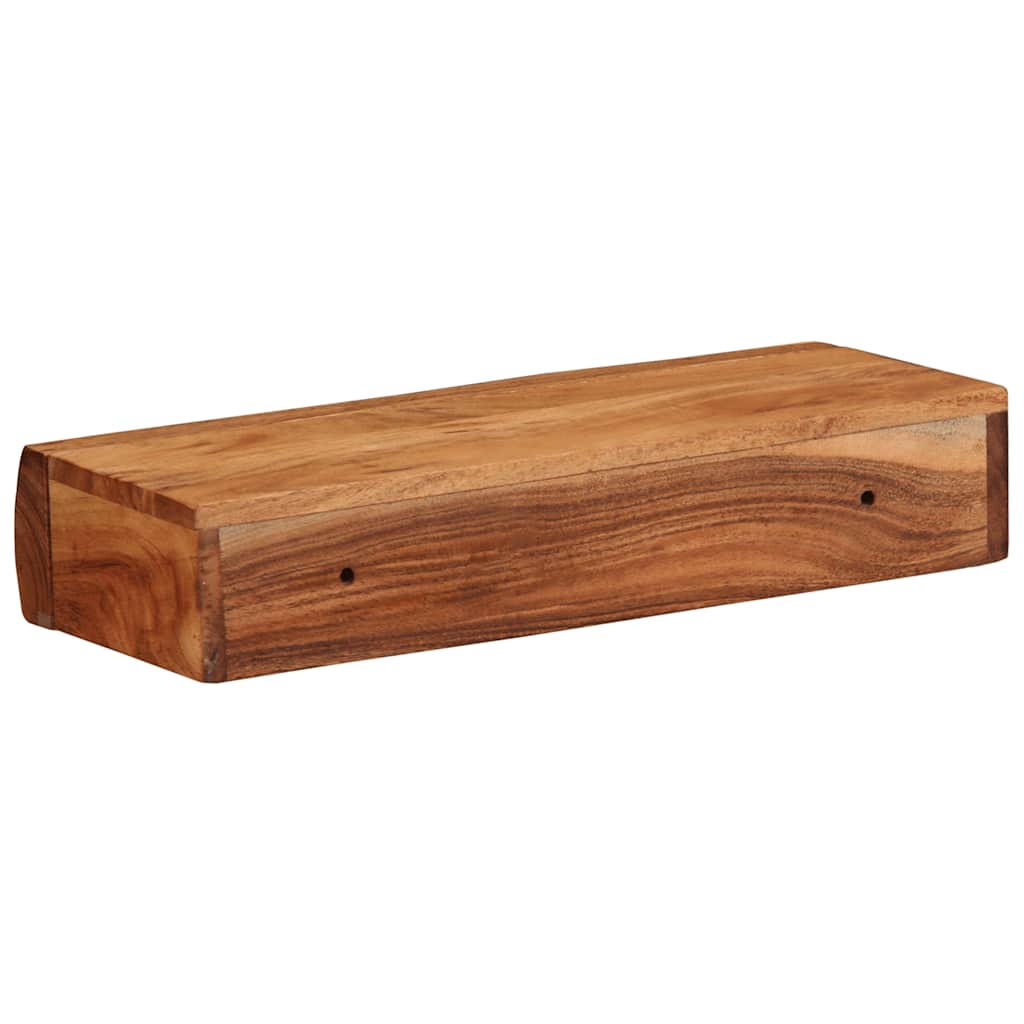 Étagères murales 2 pcs 40x17x8 cm bois massif d'acacia