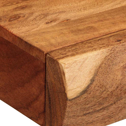 Étagères murales 2 pcs 40x17x8 cm bois massif d'acacia