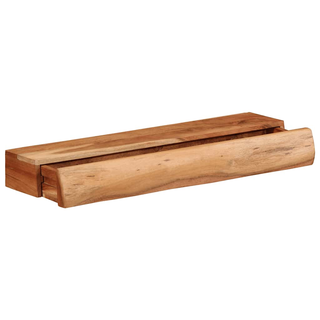 Étagères murales 2 pcs 60x17x8 cm bois massif d'acacia