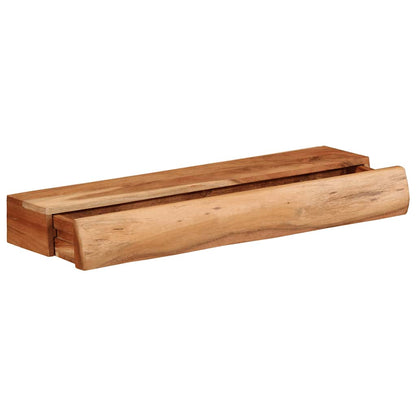 Étagères murales 2 pcs 60x17x8 cm bois massif d'acacia