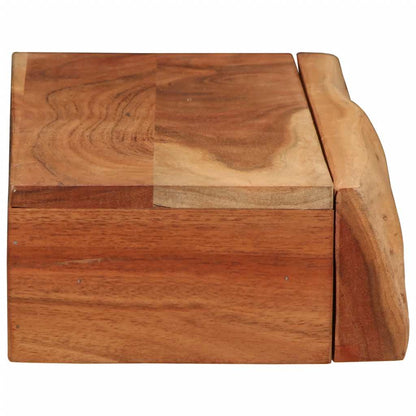 Étagères murales 2 pcs 60x17x8 cm bois massif d'acacia