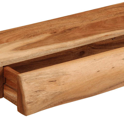 Étagères murales 2 pcs 60x17x8 cm bois massif d'acacia