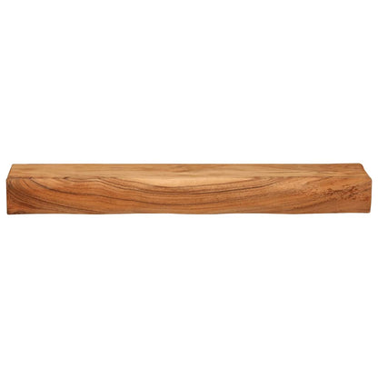 Étagères murales 2 pcs 80x17x8 cm bois massif d'acacia