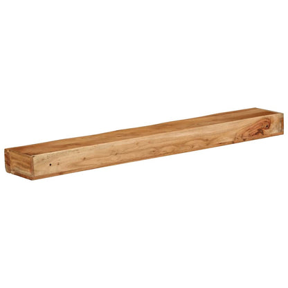 Étagères murales 2 pcs 100x17x8 cm bois massif d'acacia
