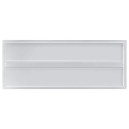 Étagères murales 2 pcs 100x40x3 cm argenté acier inoxydable