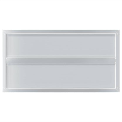 Étagères murales 2 pcs 75x40x3 cm argenté acier inoxydable