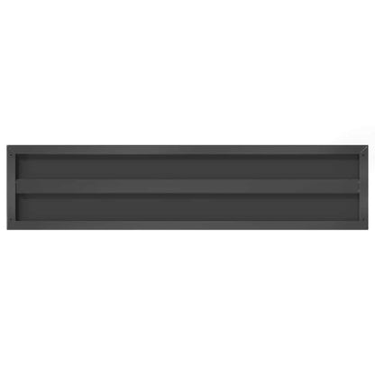 Étagères murales 2 pcs 100x23,5x3 cm noir acier inoxydable