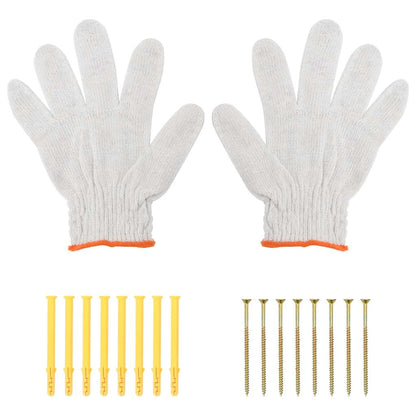 Supports d'étagères 4pcs argenté acier inoxydable