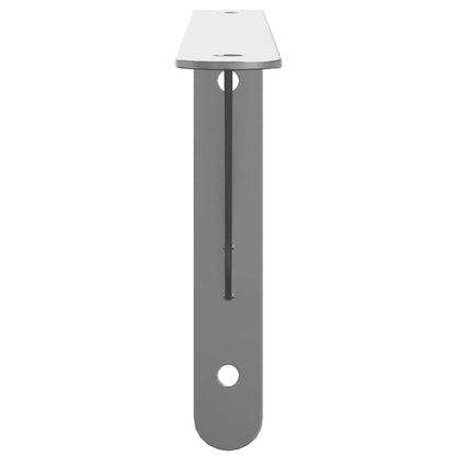 Supports d'étagères 4pcs 30x2,5x15,5cm argenté acier inoxydable