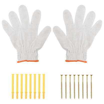Supports d'étagères 4pcs 30x2,5x15,5cm argenté acier inoxydable