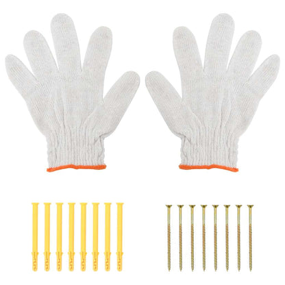 Supports d'étagères 4 pcs 40x2,5x25 cm argenté acier inoxydable