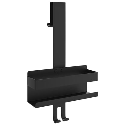 Support de douche suspendu noir mat acier inoxydable 304 brossé