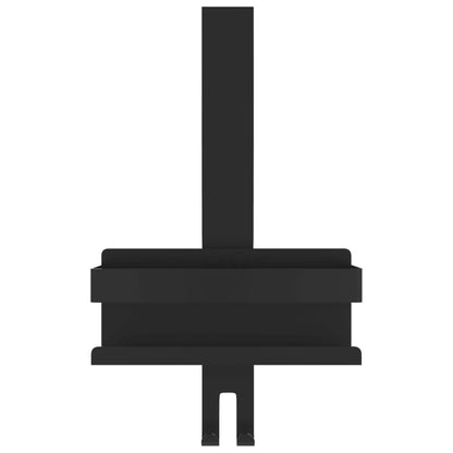 Support de douche suspendu noir mat acier inoxydable 304 brossé