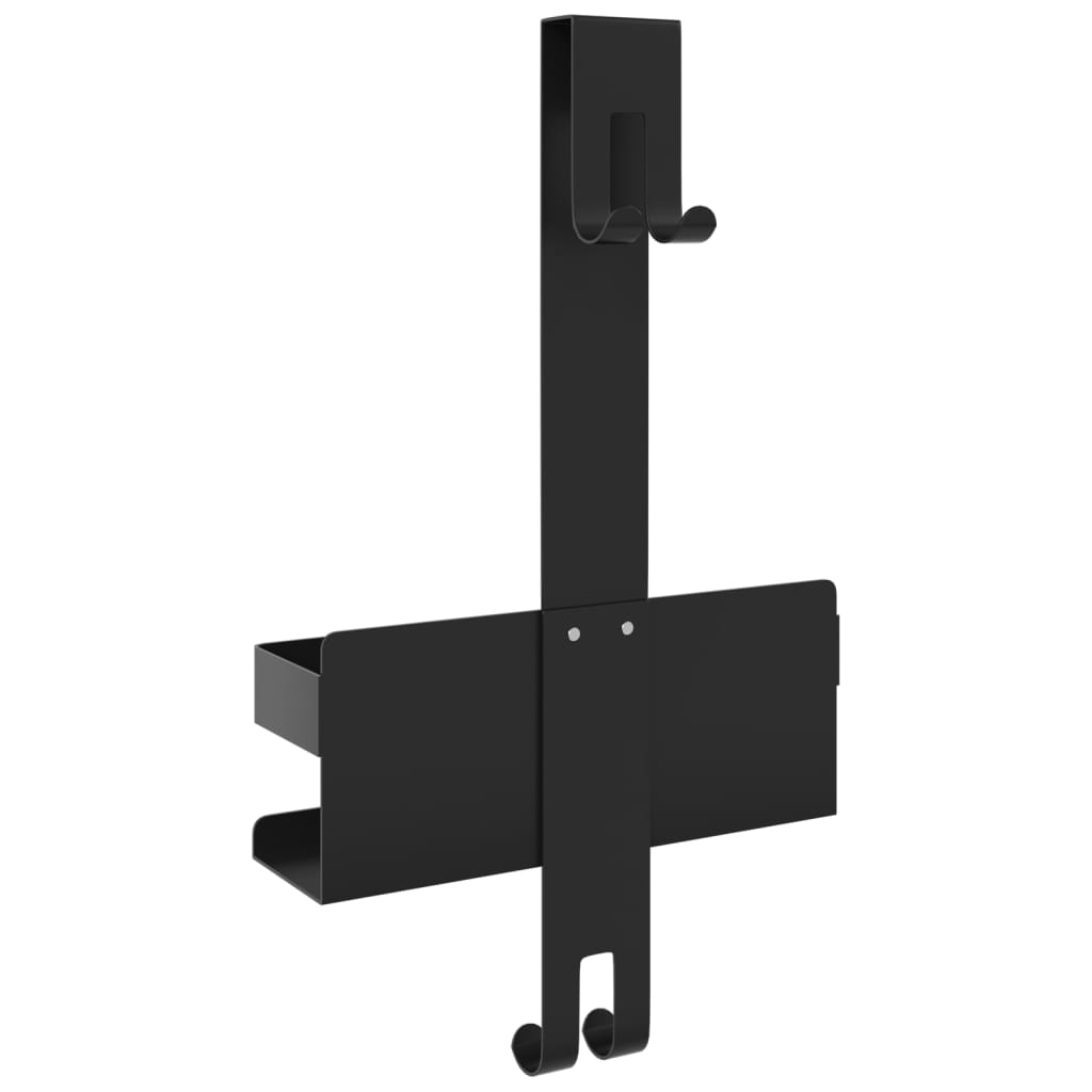 Support de douche suspendu noir mat acier inoxydable 304 brossé
