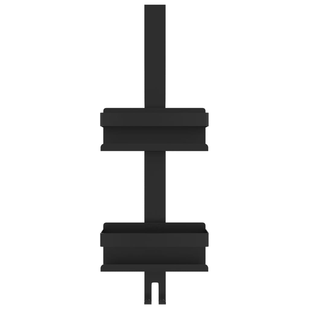 Support de douche suspendu noir mat acier inoxydable 304 brossé