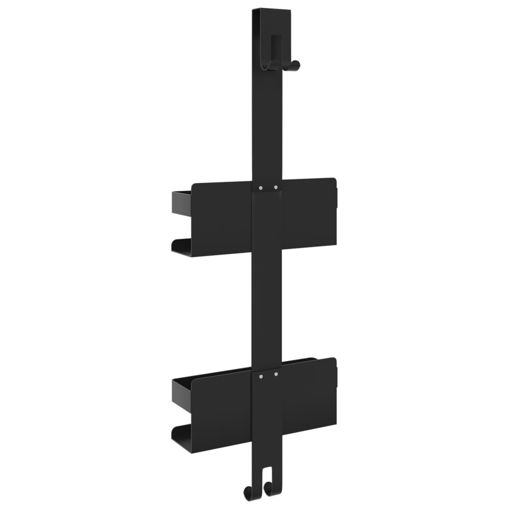 Support de douche suspendu noir mat acier inoxydable 304 brossé