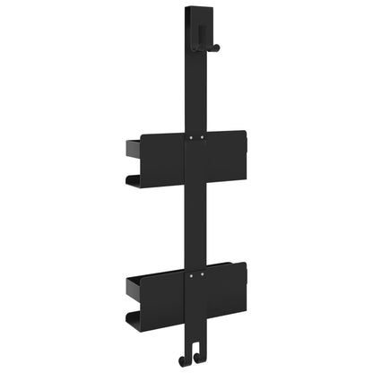 Support de douche suspendu noir mat acier inoxydable 304 brossé