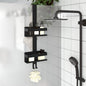 Support de douche suspendu noir mat acier inoxydable 304 brossé
