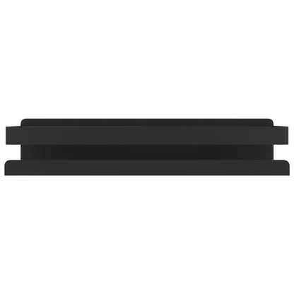Étagère de douche noir mat acier inoxydable 304 brossé