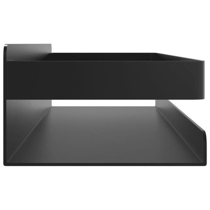Étagère de douche noir mat acier inoxydable 304 brossé