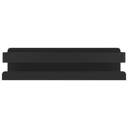 Étagère de douche noir mat acier inoxydable 304 brossé