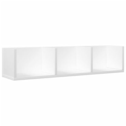Armoires murales 2 pcs blanc 75x18x16,5 cm bois d'ingénierie