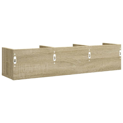Armoires murales 2pcs chêne sonoma 75x18x16,5cm bois ingénierie