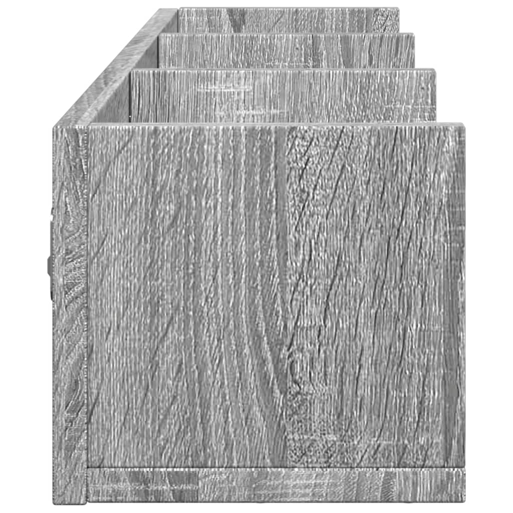 Armoire murale sonoma gris 75x18x16,5 cm bois d'ingénierie