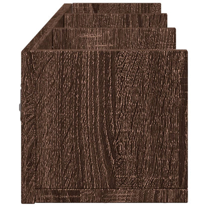 Armoire murale chêne marron 75x18x16,5 cm bois d'ingénierie