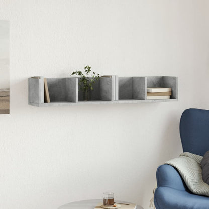 Armoire murale gris béton 99x18x16,5 cm bois d'ingénierie