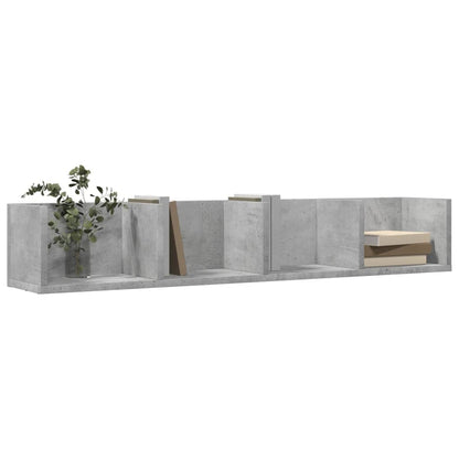 Armoire murale gris béton 99x18x16,5 cm bois d'ingénierie