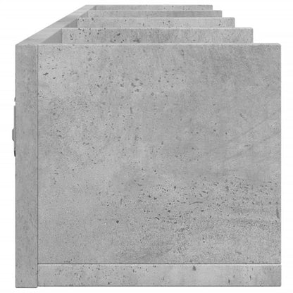 Armoire murale gris béton 99x18x16,5 cm bois d'ingénierie