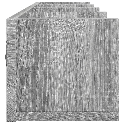 Armoires murales 2 pcs sonoma gris 99x18x16,5cm bois ingénierie