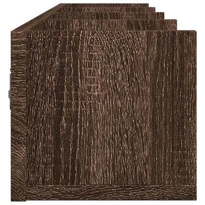 Armoires murales 2pcs chêne marron 99x18x16,5cm bois ingénierie